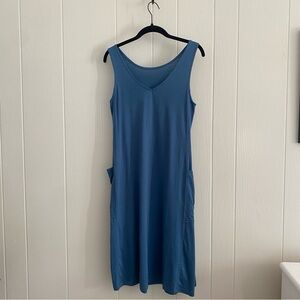 Wool& Blue Sleeveless Dress with Pockets Size XS